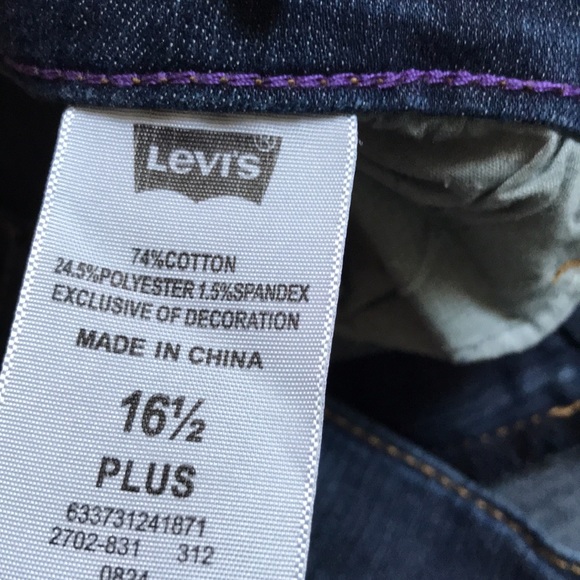Levis denim leggings 16 1/2 plus for girls nwot - Picture 5 of 6